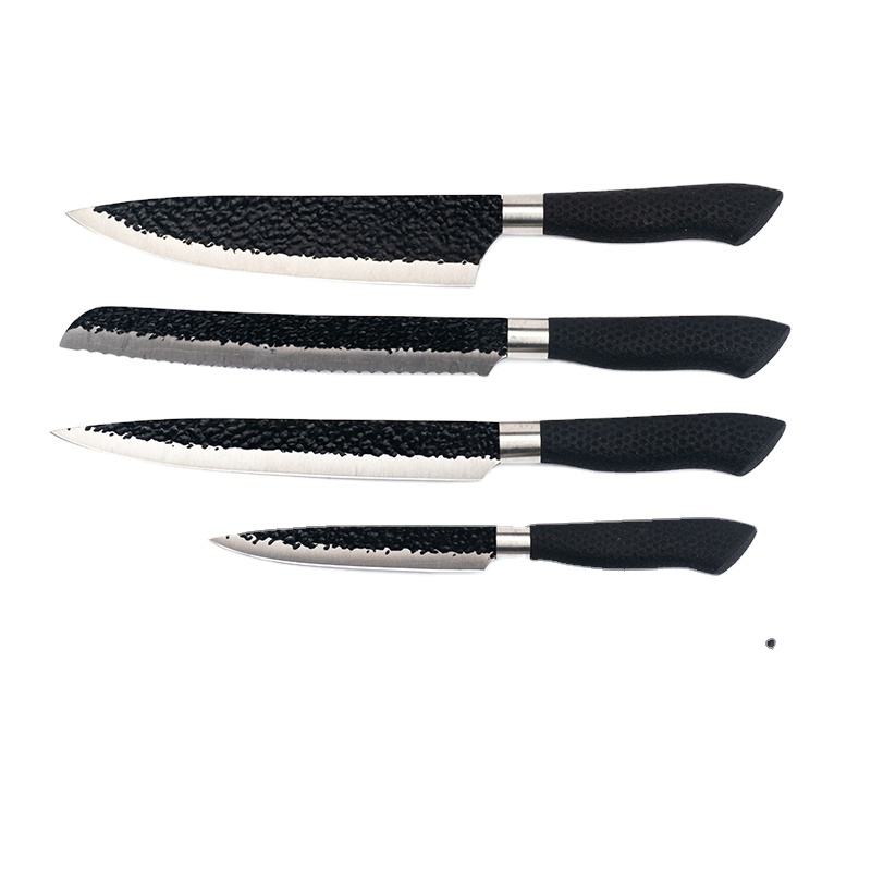 JJ High Quality Multifunctional Utility Paring Knife Professional Stainless Steel 4 Pcs Kitchen Chef Knives Set