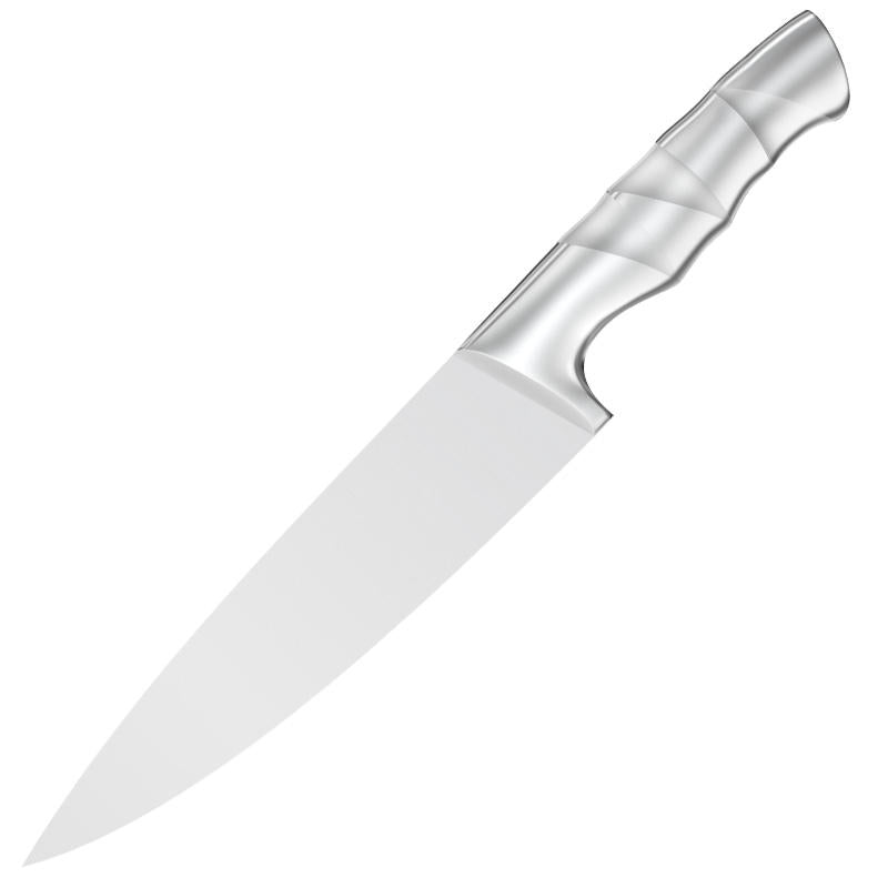 JJ New Design Free Sample 8inch 3cr13 Stainless Steel Bamboo Style Hollow Handle Chef Knife Kitchen Knife