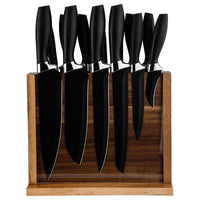 JJ Profession Black Kitchen Knife Set 13 Pieces 3Cr13 Stainless Steel Blade PP+ABS Handle Chef's Knife Kitchen Knife