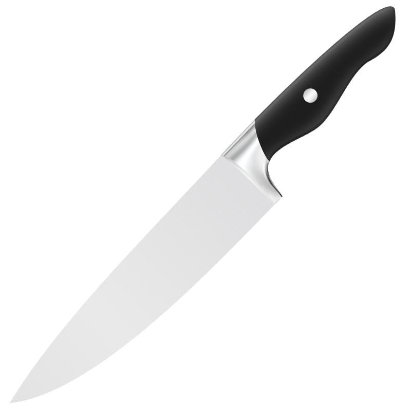 JJ High quality 8 inch 3cr13 stainless steel Chef Knife Japanese Santoku Kitchen Knife with black ABS handle