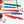 JJ Wholesale 5-tlg. Edelstahl-Küchenmesserset, bunt beschichtet, antihaftbeschichtet, scharf, mit PP-Griff