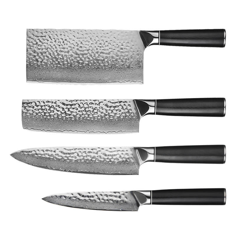 JJ 8 Inch Kitchen Knives Set G10 Handle Japanese 67 Layers VG10 Damascus Steel Chef Knife Set Stainless Steel Knife Set
