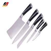 JJ High Quality Stainless Steel Chef Knife Non-stick Knife Eco-friendly 5Pcs Kitchen Knife Set