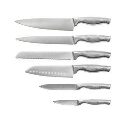JJ Newest Durable 6 Pcs Kitchen Knife Set with Hollow Handle