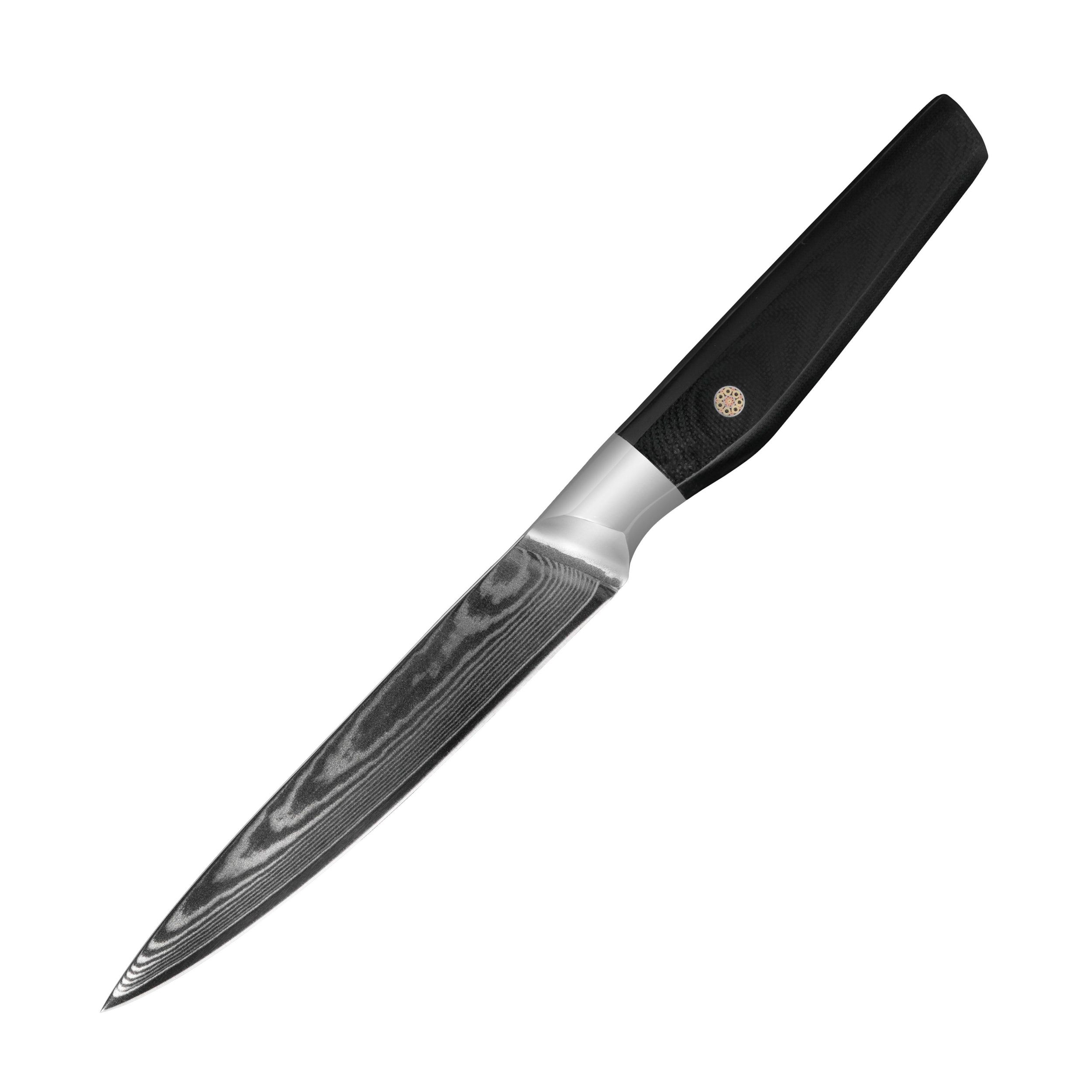 JJ 5" Utility Knife Japanese 67 Layers Damascus Steel with Octagonal G10 Handle Custom Kitchen Knife