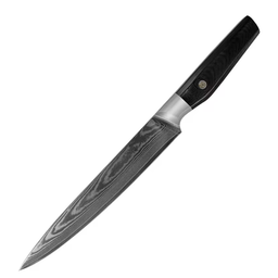 JJ 7" Slicing Knife Japanese 67 Layers Damascus Steel with Octagonal G10 Handle Custom Kitchen Knife Slicer