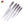 JJ High Quality Multipurpose Chef Knifed Kit Kitchen S/S 410 Handle Stainless Steel 5 PCS Japanese Chef Knife Set