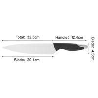 JJ Professional Kitchen Knife 8-inch Damascus Style 3Cr13 Stainless Steel Blade with pp Handle for Butchering Meat