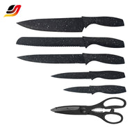 JJ Multifunctional Stainless Steel Knife Set with Scissors - 13-Piece Kitchen Tool Set with Knife Holder