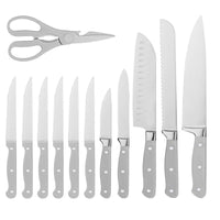 JJ Best Seller 3cr13 Stainless Steel 13-Piece Kitchen Knife Set with ABS Handle Chef Steak Bread Knife