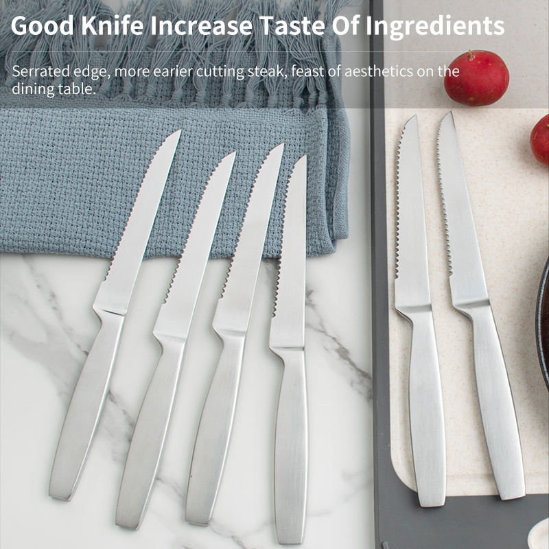 JJ 4.5" 2Cr13 Stainless Steel Steak Knife Set | 6PCS