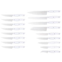 JJ OEM 17-piece Stainless Steel 3cr13 Chef Kitchen Knife Set with ABS Handle