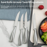 JJ  4.5" 3Cr13 Stainless Steel Steak Knife Set | 4PCS