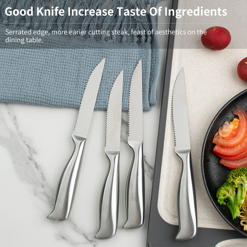 JJ  4.5" 3Cr13 Stainless Steel Steak Knife Set | 4PCS