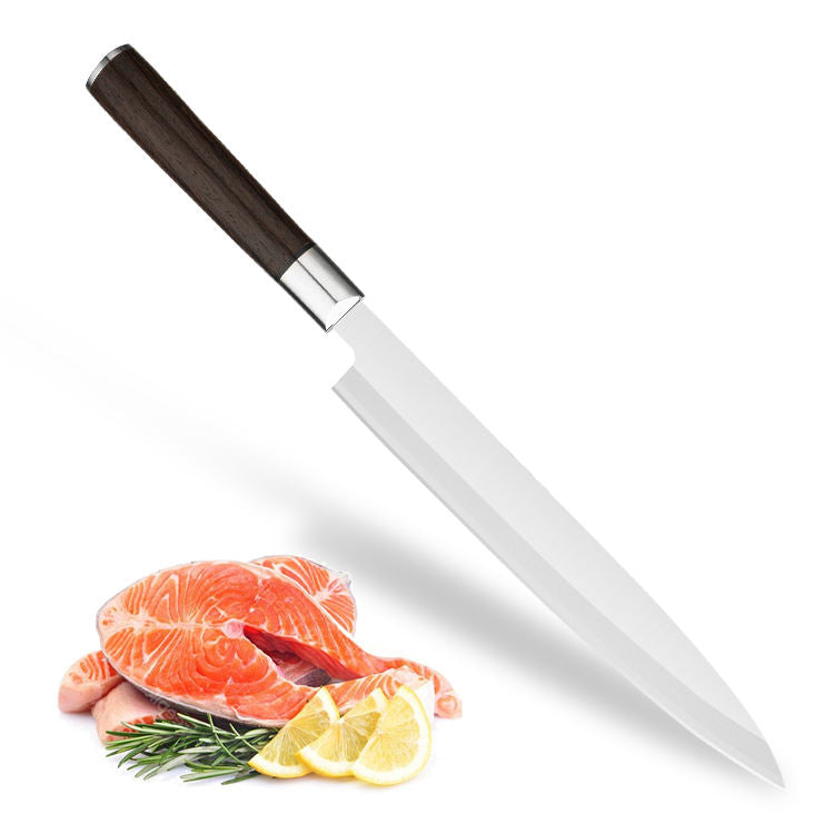 JJ Japanese 240mm Slicing Sashimi Knife 5cr15 Sakimaru Sushi Knives Stainless Steel Sushi Knife With Wenge Wood Handle