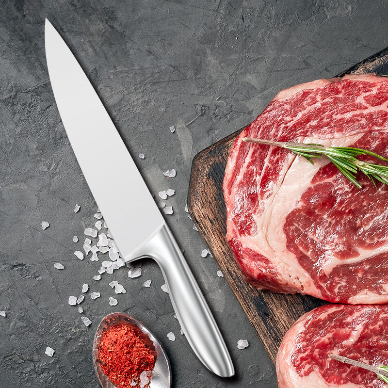 JJ Custom 3cr13 Stainless Steel Chef Knife Kitchen Knife with Hollow Handle