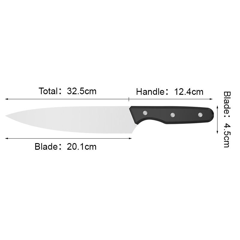 JJ New 8 Inch 3cr13 Damascus Stainless Steel Chef Knife Set with ABS Handle Kitchen Knife for Food Preparation