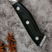 JJ 8 Inch German High Carbon Stainless Steel 5CR15MOV Pakka Wood Handle Chef Knife Kitchen Knife