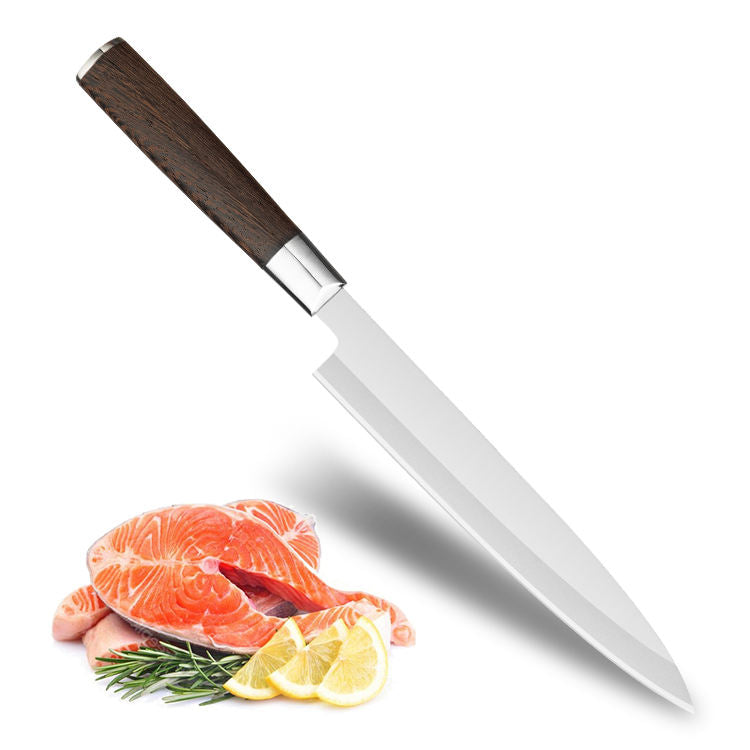 JJ Japanese 210mm Slicing Sashimi Knife 5cr15 Sakimaru Sushi Knives Stainless Steel Sushi Knife With Wenge Wood Handle