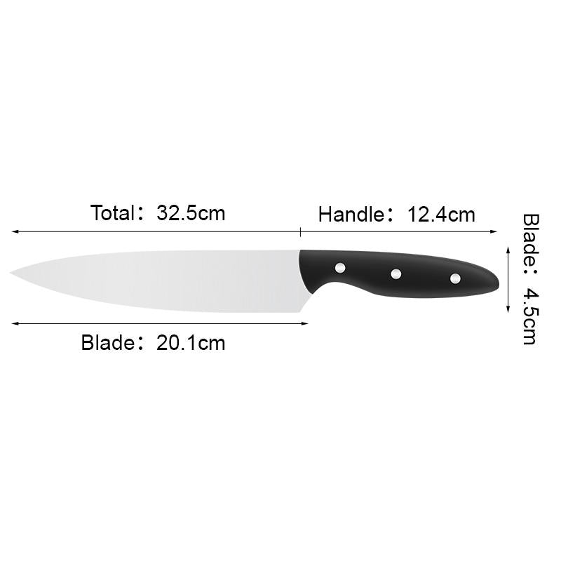 JJ custom 8 inch 3cr13 stainless steel Chef Knife Kitchen Knife with ABS handle