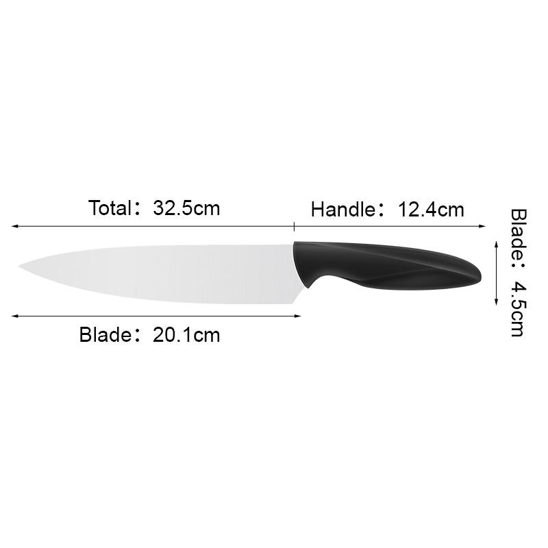 JJ OEM&ODM 8 inch 3cr13 stainless steel Chef Knife Kitchen Knife with pp handle
