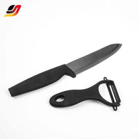 JJ High Quality Professional Stainless Steel Knives Black Color Ceramic Coating Kitchen Chef Knife Set