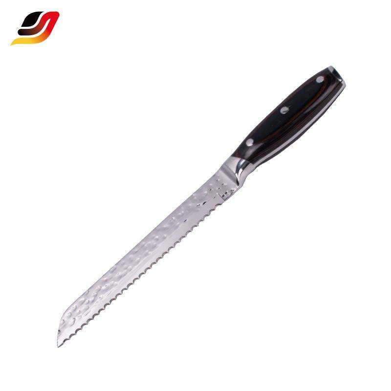 JJ Customization Stainless Steel Pakka Wood Handle Chef Knife Set Forged 5 PCS Kitchen Knife Set