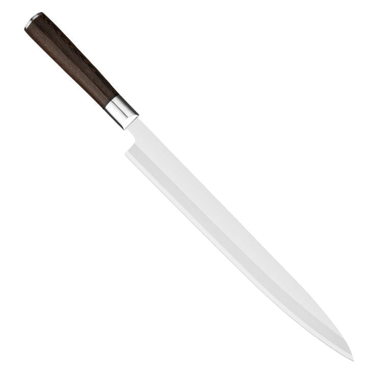 JJ Japanese 300mm Slicing Sashimi Knife 5cr15 Sakimaru Sushi Knives Stainless Steel Sushi Knife With Wenge Wood Handle