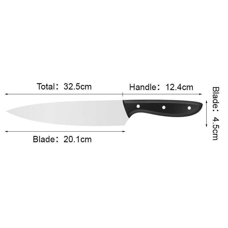 JJ 8 inch 3cr13 stainless steel Chef Knife Kitchen Knife with ABS handle