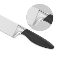 JJ Professional Kitchen Knife 8-inch Damascus Style 3Cr13 Stainless Steel Blade with ABS Handle for Butchering Meat