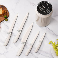JJ Creative Cola Can Knife Set with PP Handle & Block 3Cr13 Stainless Steel Kitchen Knives for OEM