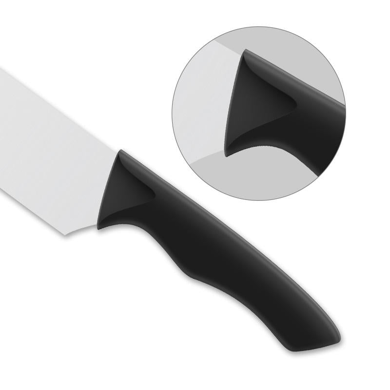 JJ 8 Inch 3cr13 Stainless Steel Chef Knife Traditional Design Kitchen Knife PP Handle for Food Preparation OEM ODM