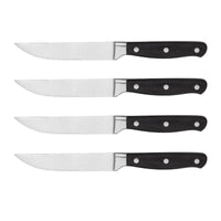 JJ 4.5" 3Cr13 Stainless Steel Serrated Steak Knife Set - ABS & 430 Bolster Handle | 4/6/8PCS