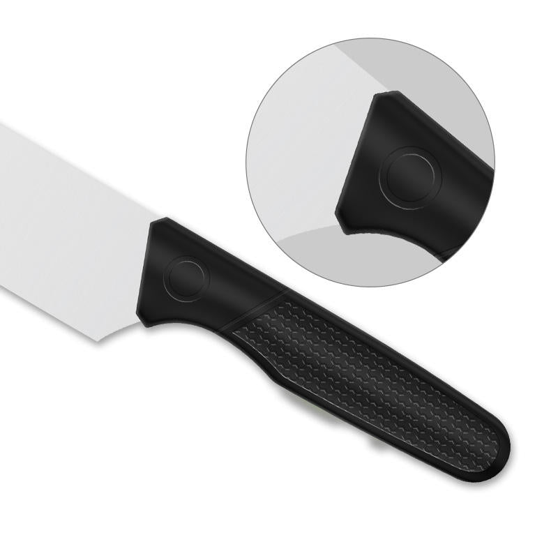 JJ OEM&ODM 8 Inch 3cr13 Stainless Steel Chef Knife Kitchen Knife with plastic PP Handle for Food Preparation