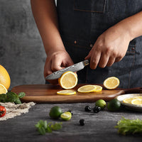 JJ Damascus Kitchen Knife Set 67 Layers VG-10 Pakka Wood 7 Piece