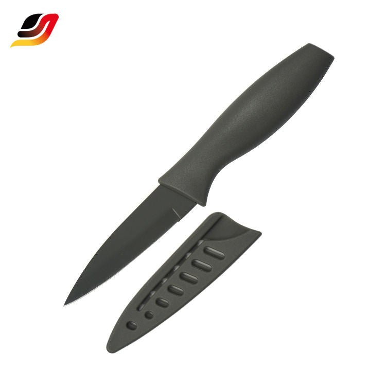 JJ 2PCS Plastic Cutting Board with 2PCS Non-stick Paring Eco-friendly Knife Holder for Safe Knife Cutting Board and Knife Set