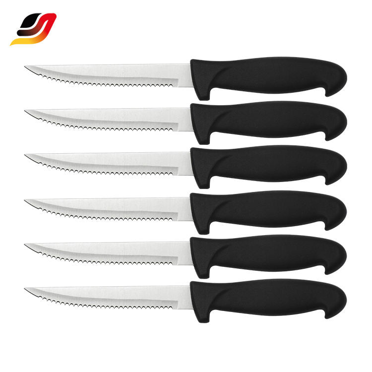 14 Pcs Stainless Steel Block Knife Set With PP Handle Wooden Block Knife Set Kitchen Knife Set