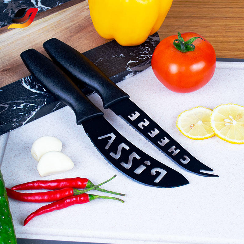 JJ New Design Kitchen Chef Knife Set Cut Cleaver Paring Knives Scissors Stainless Steel 17 Piece Knife Set with Holder