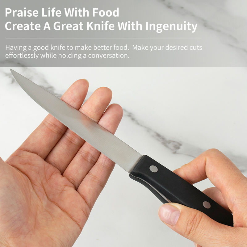 JJ 4.5" Stainless Steel Serrated Steak Knife Set | 4PCS