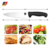 JJ 8 Inch Kitchen Knife Custom Stainless Steel PP Handle Ultra Sharp Camping Cooking Tools Chef Knife