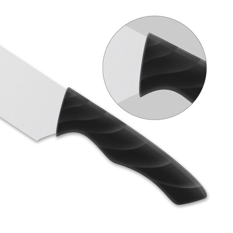 JJ Custom 8 Inch 3cr13 Stainless Steel Chef Knife Kitchen Knife with Plastic Handle for Food Preparation