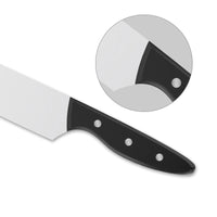 JJ Professional 8-Inch Damascus Style Cleaver 3Cr13 Stainless Steel with ABS & G10 Handle for Butchering Meat in Kitchen