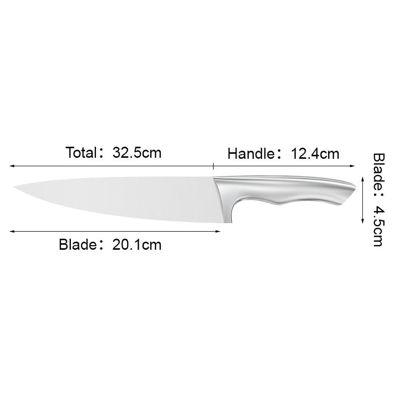 JJ New style 8 inch 3cr13 stainless steel Chef Knife Kitchen Knife with Hollow handle