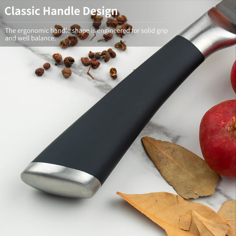 JJ 4.5" Stainless Steel Steak Knife Set - S/S Hollow Handle with TPR Spray | 4PCS