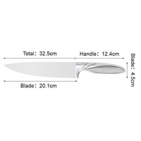 JJ New style 8 inch 3cr13 stainless steel Chef Knife Kitchen Knife with Hollow handle
