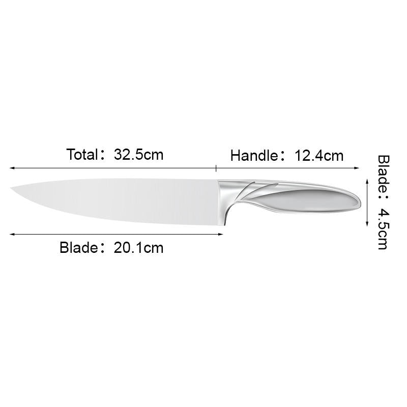 JJ New style 8 inch 3cr13 stainless steel Chef Knife Kitchen Knife with Hollow handle