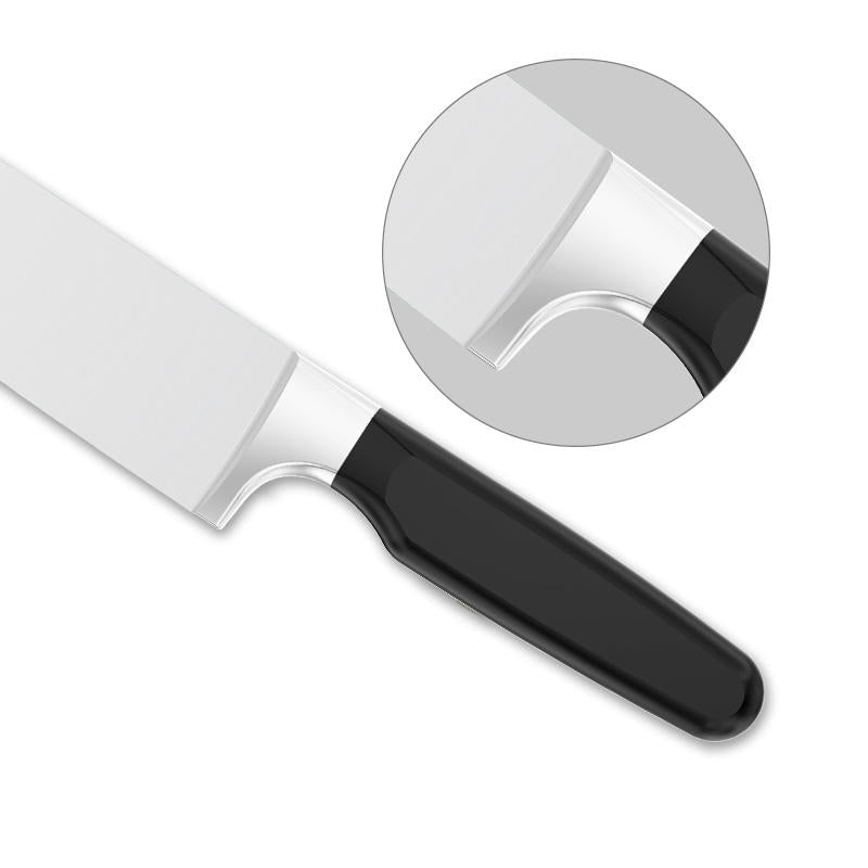 JJ Custom 8 Inch 3cr13 Stainless Steel Chef Knife Kitchen Knife with plastic ABS Handle for Food Preparation