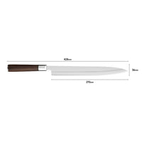 JJ Japanese 270mm Slicing Sashimi Knife 5cr15 Sakimaru Sushi Knives Stainless Steel Sushi Knife With Wenge Wood Handle