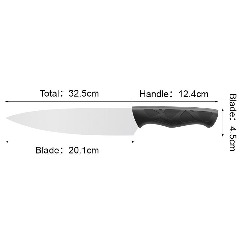 JJ Custom 3cr13 Stainless Steel Chef Knife Kitchen Knife with PP Handle