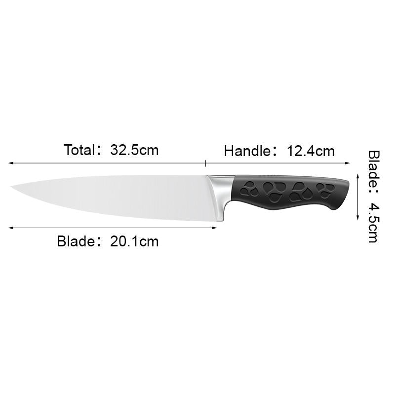 JJ Custom 3cr13 Stainless Steel Chef Knife Kitchen Knife with ABS Handle